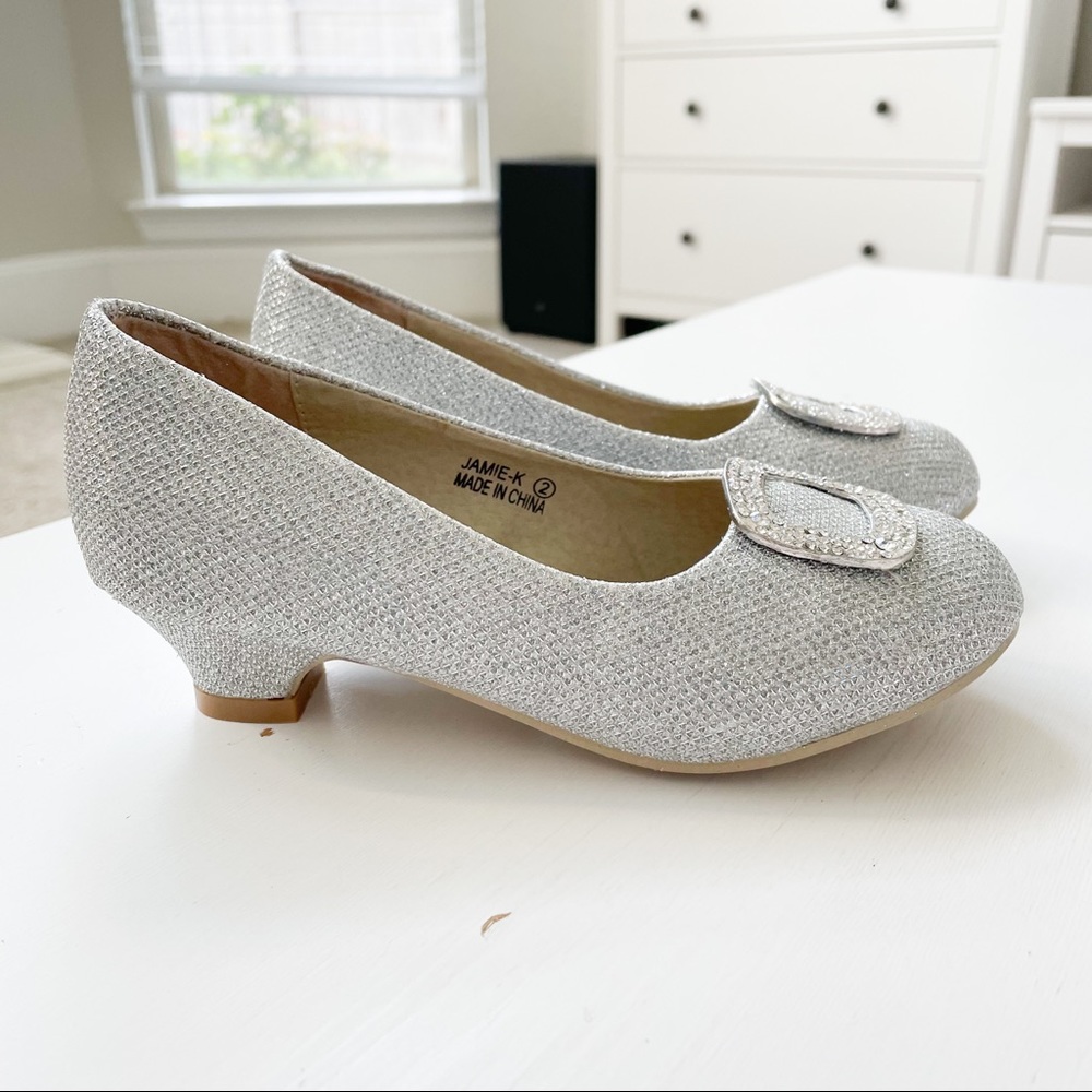 MarilynModa Silver Glitter Heels Jamie-K